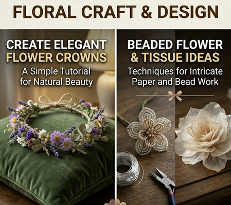 Cozy Spring Crafts: How to Make a Flower Crown for Your Reading Nook